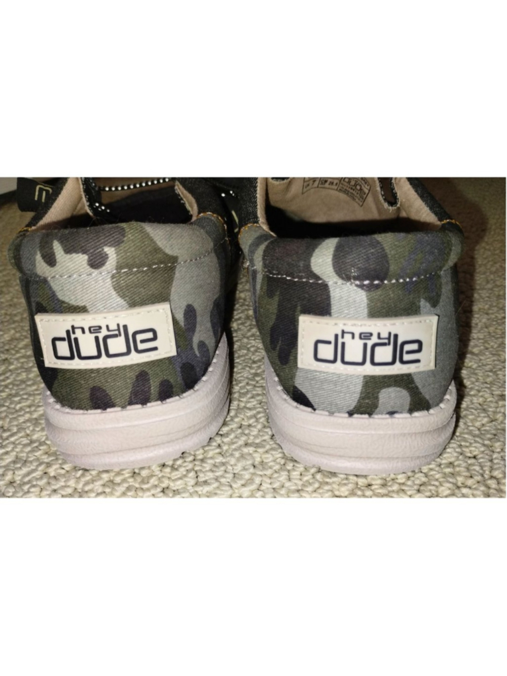 Men's Hey Dude Wally Funk Loafers & Slip-Ons Camo Dark Gray (Size 8) - Picture 5 of 6